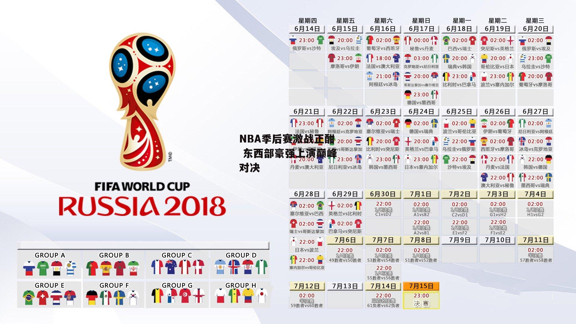 NBA季后赛激战正酣 东西部豪强上演巅峰对决